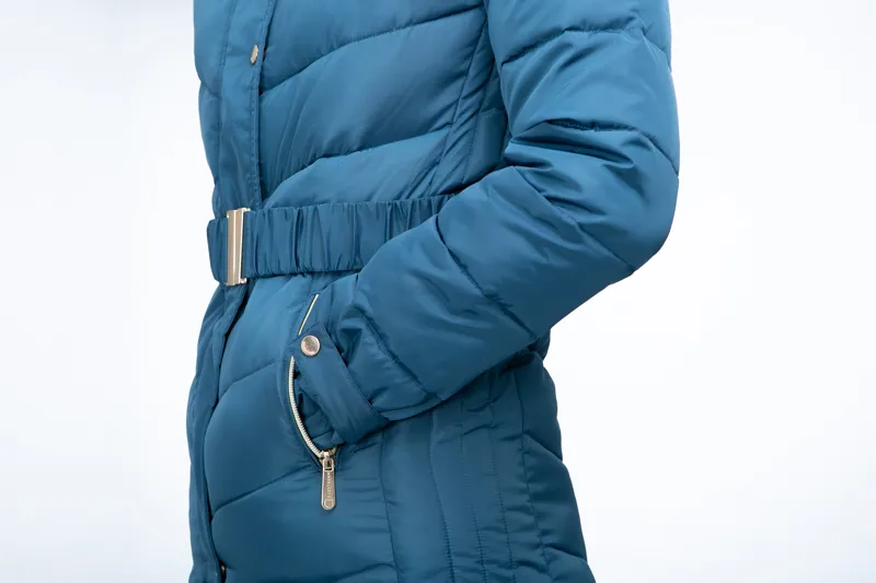 Coldstream Branxton Long Quilted Coat - Cool Slate Blue-1